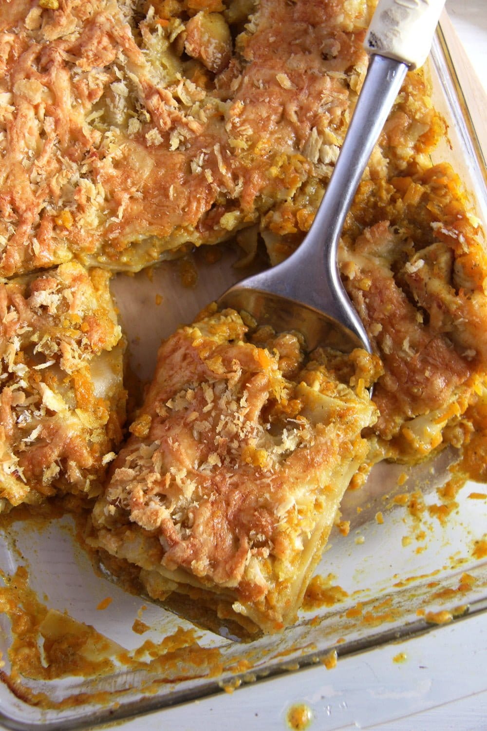 Pumpkin Chicken Curry Lasagna