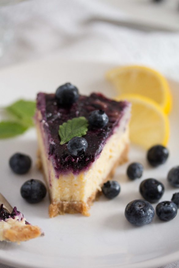 Baked Blueberry Cheesecake With Lemon Curd Where Is My Spoon