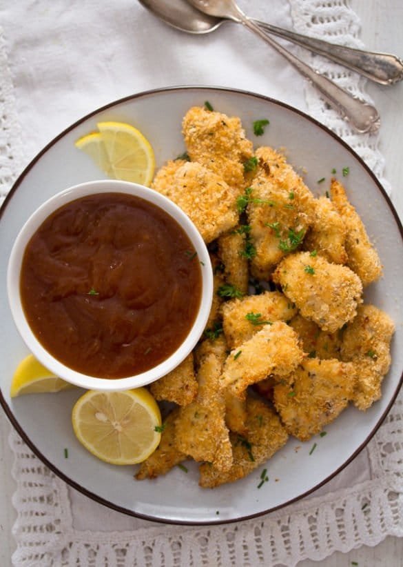 Copycat McDonald's Sweet and Sour Sauce Recipe - with Chicken Nuggets