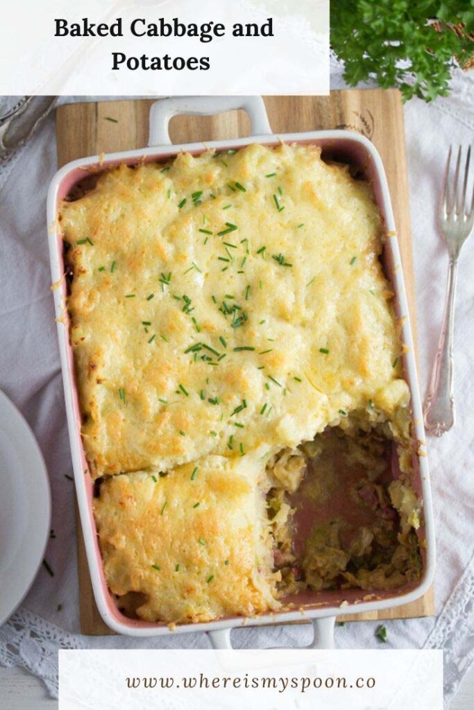 cabbage and mashed potato bake