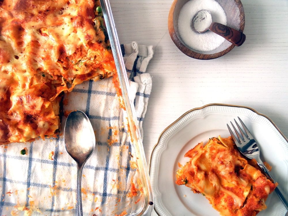 lasagna ricotta roasted vegetables