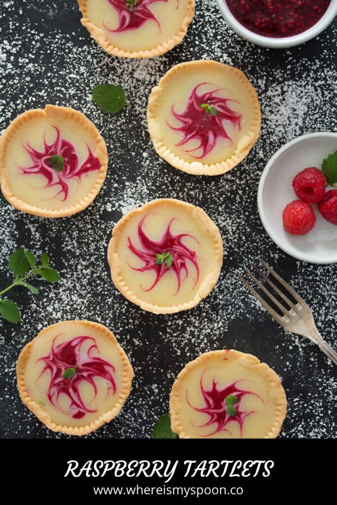 raspberry white chocolate pastries