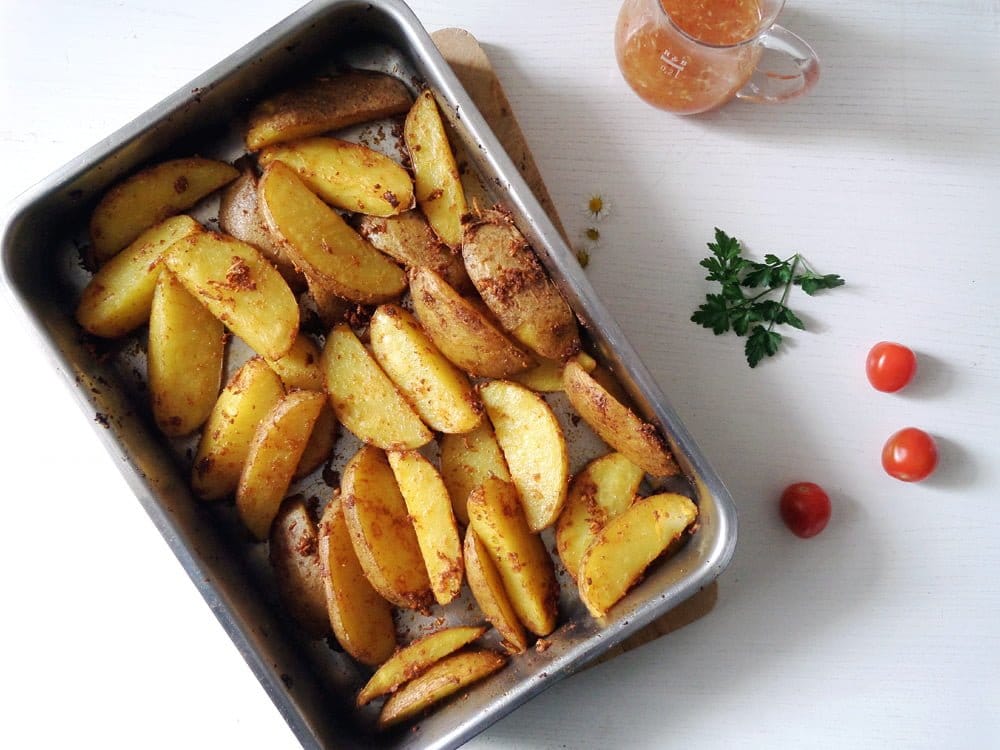 Potato Wedges with Sweet Chili Sauce