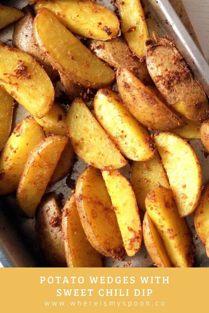 roasted potatoes with sweet chili dip