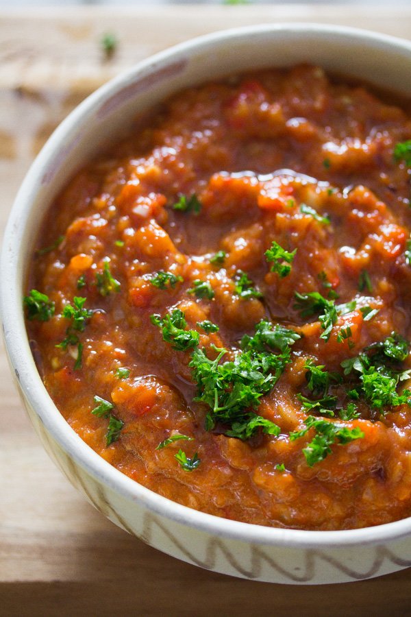 ajvar recipe in a bowl