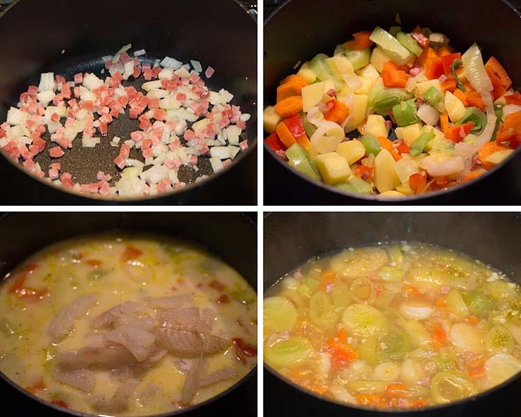 fish vegetable soup step by step