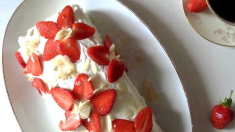 Strawberry Basil Cake
