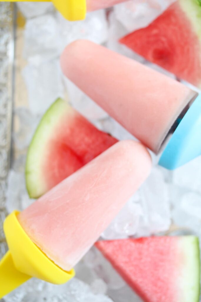homemade ice lollies with fruit
