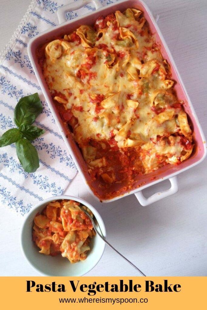 pasta vegetable bake with tortellini