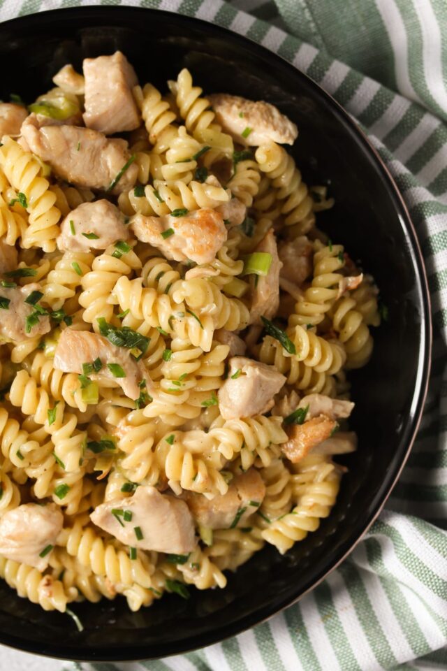 Chicken Fusilli Pasta Recipe (with Feta)