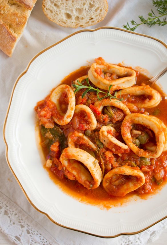 The Best Calamari Stew in Tomato Sauce