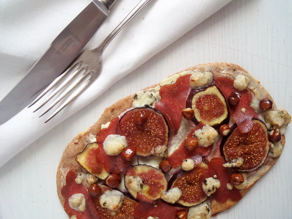 Fig Goat Cheese Hazelnut Flatbreads