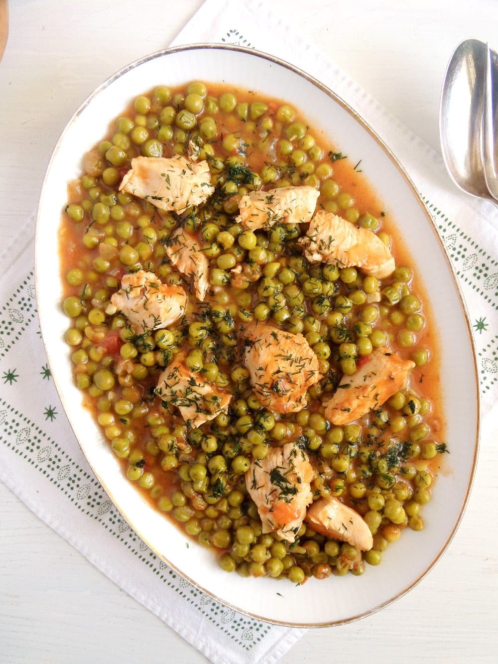 Romanian Pea and Chicken Stew