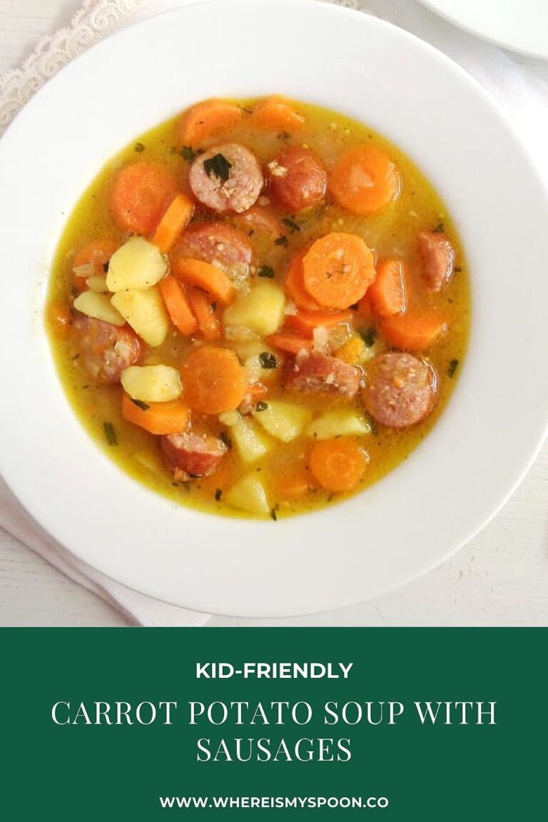 Soup for Kids with Vegetables and Sausages
