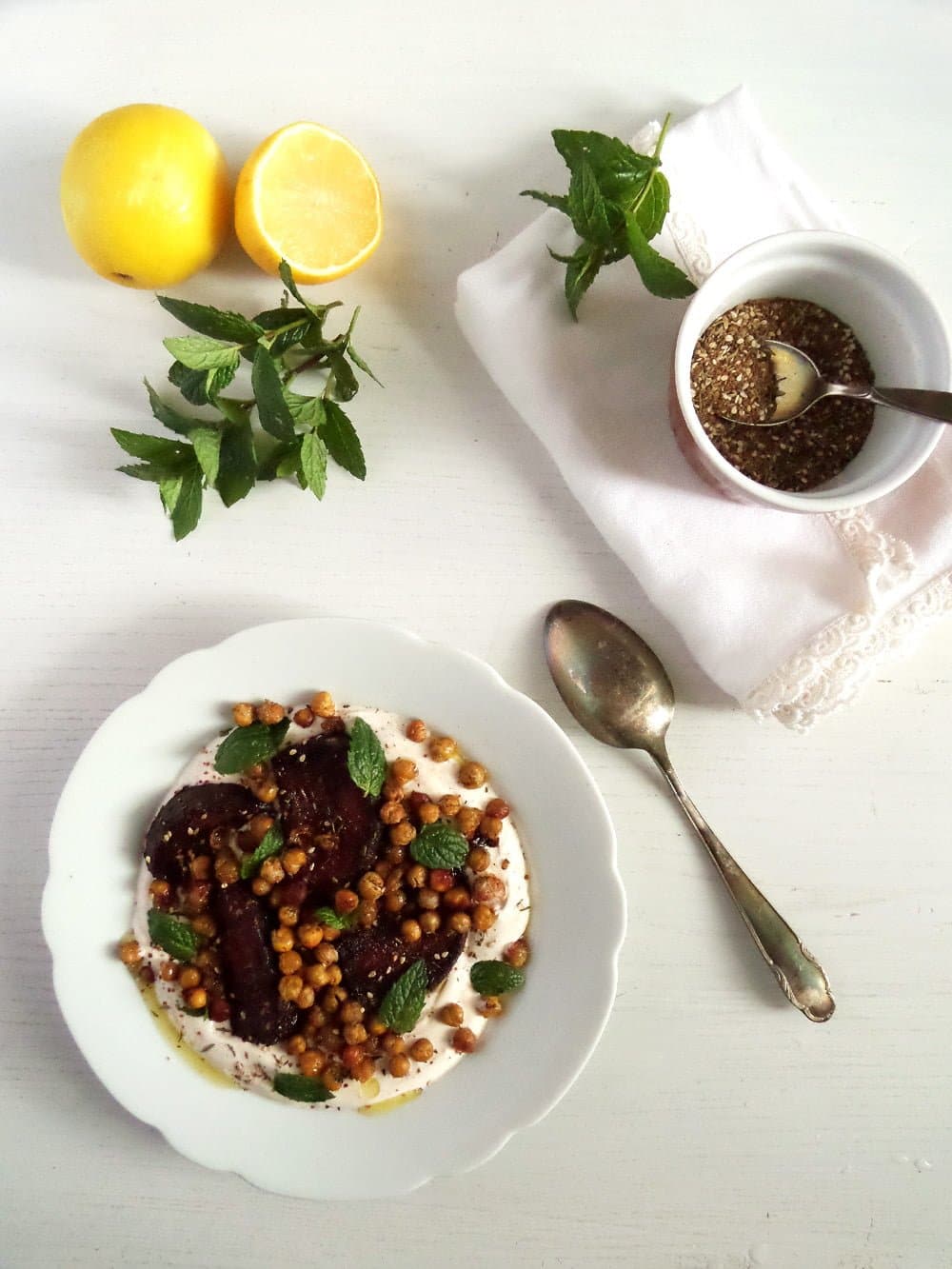 Roasted Beetroots with Crisp Chickpeas