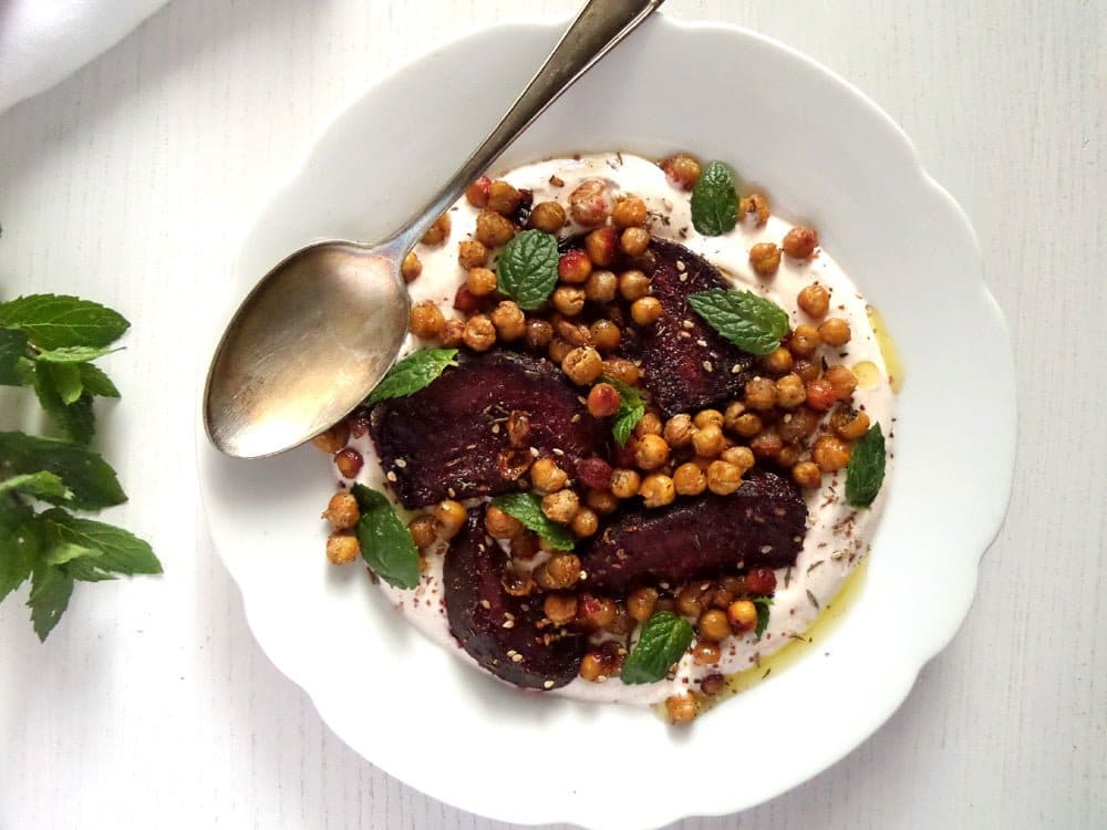 Roasted Beetroot with Crisp Chickpeas