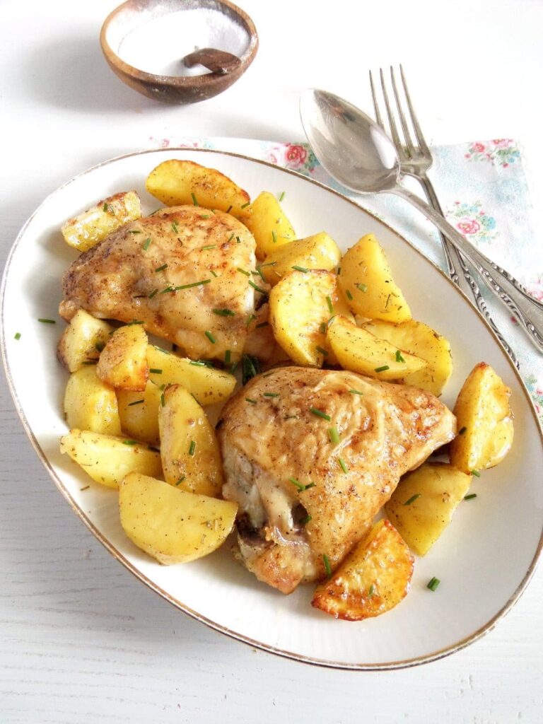Baked Chicken Thighs, Basic Recipe