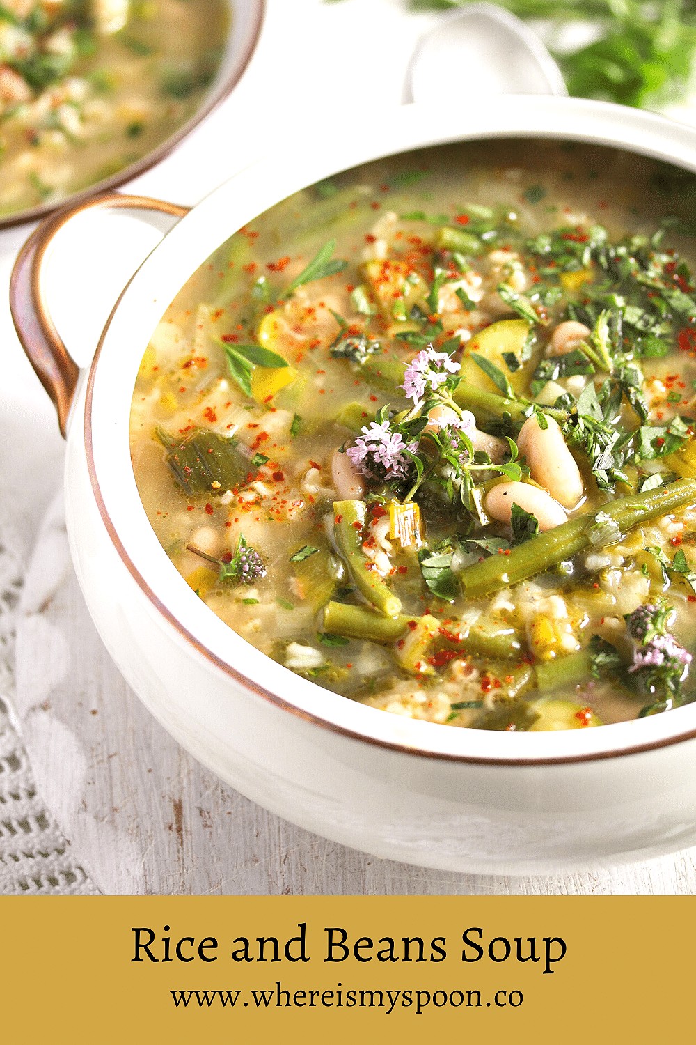 Rice and Beans Soup (with Vegetables)