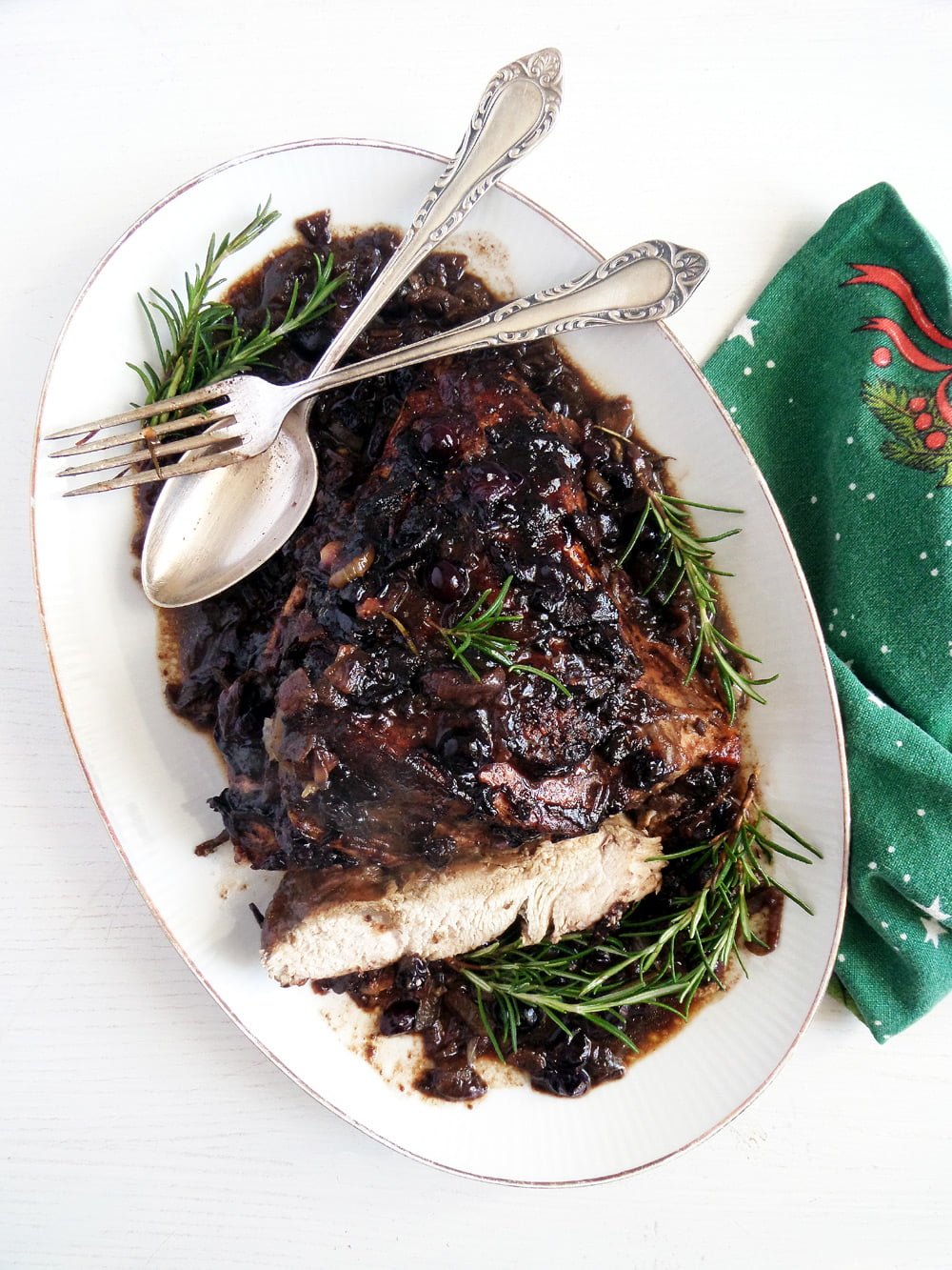 Turkey Breast In Blueberry Balsamic Sauce - Where Is My Spoon