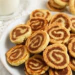 pinterest image with title for walnut marzipan cookies.