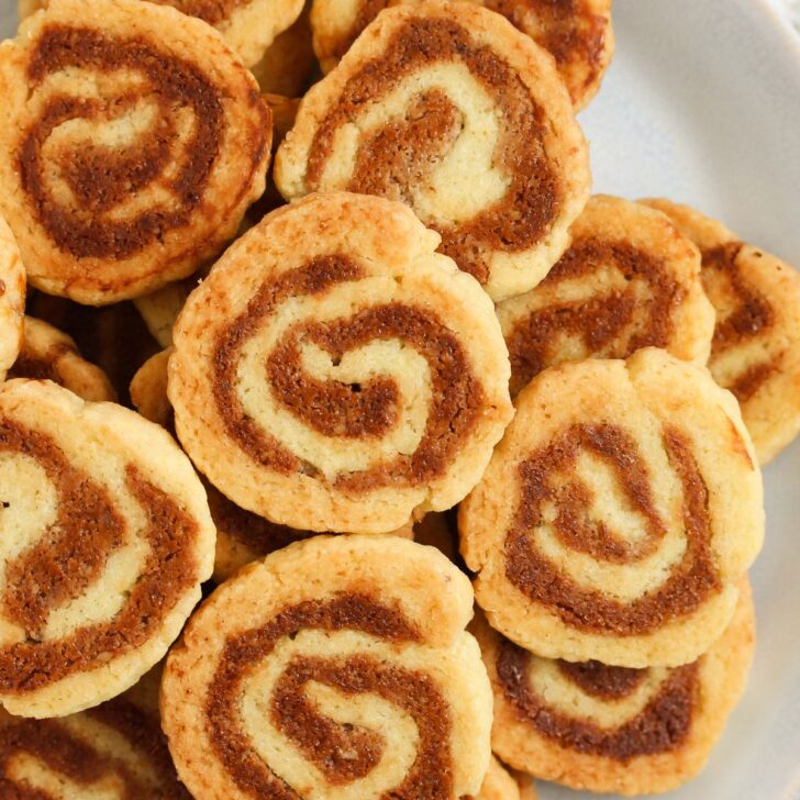 german walnut marzipan cookies close up.