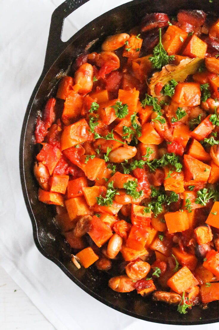 Butternut Squash and Sausage Casserole