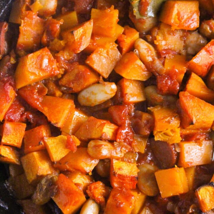Butternut Squash and Sausage Casserole