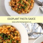 pin image eggplant pasta sauce.