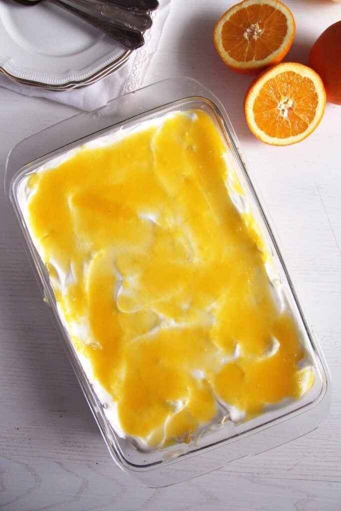 orange mascarpone dessert tiramisu