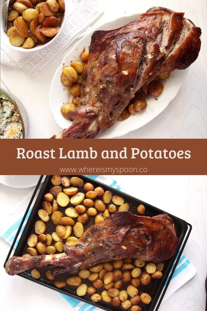 White Wine Lamb with Potatoes (Roasted Leg of Lamb)