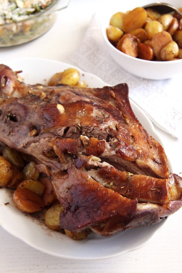Roasted Leg of Lamb with White Wine Where Is My Spoon
