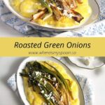 baked green onions or scallions as a side dish