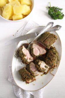 Pistachio Crusted Pork Tenderloin - Where Is My Spoon