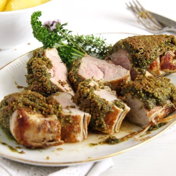 Pistachio Crusted Pork Tenderloin - Where Is My Spoon