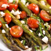 oven baked asparagus with cheese.