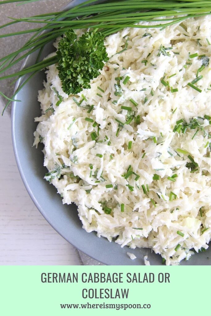 german coleslaw in a bowl