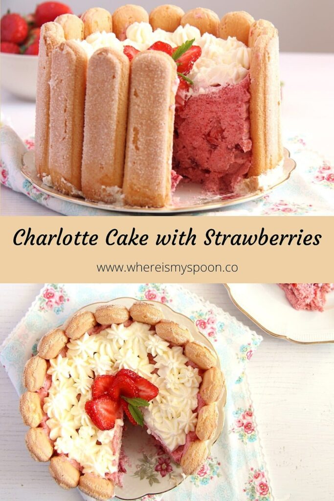 Charlotte russe with strawberry ice … – License Images – 11248106