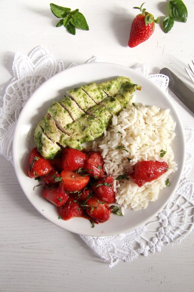 Chicken with Strawberry Chutney