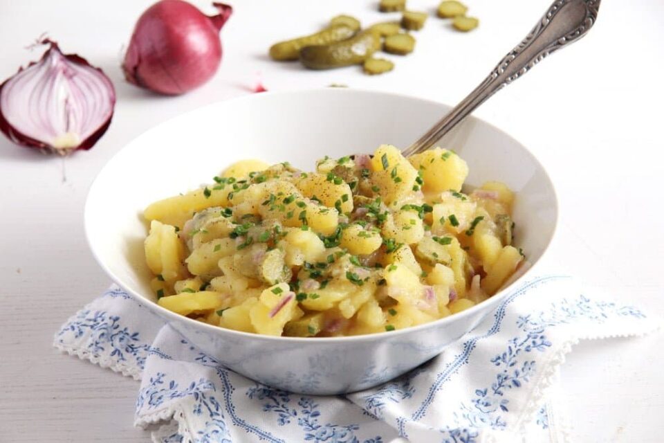German Potato Salad - Oil and Vinegar Potato Salad Swabian Style