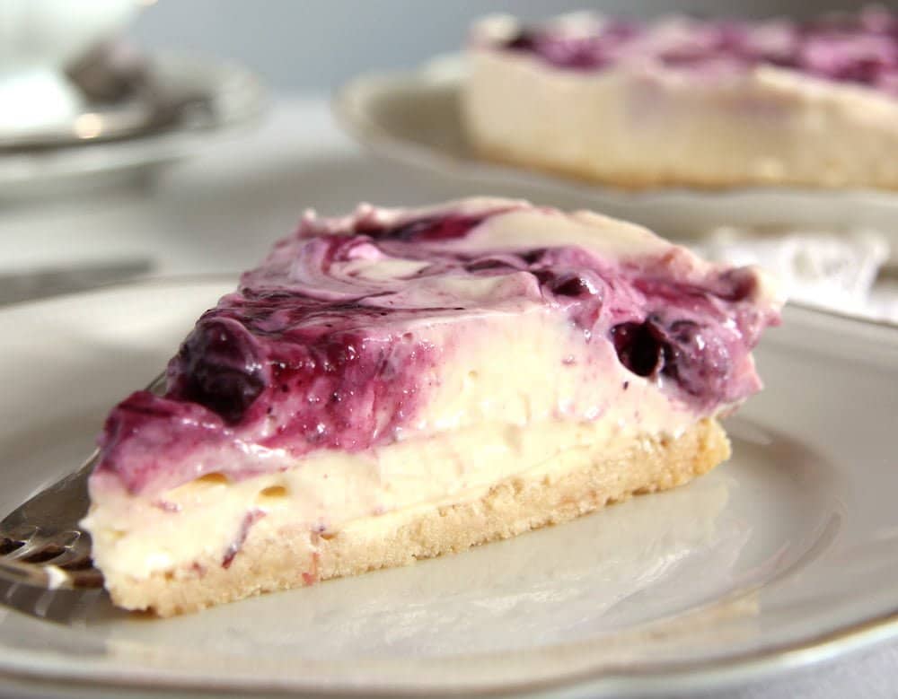 Blueberry Lemon Curd Cheesecake