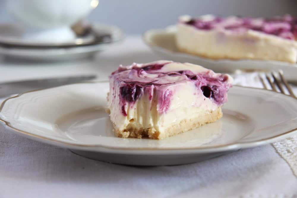 Blueberry Lemon Curd Cheesecake