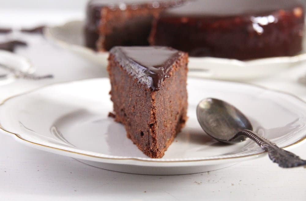 Mirror Glaze Chocolate Zucchini Cake