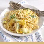 spaghetti with cheese and vegetables