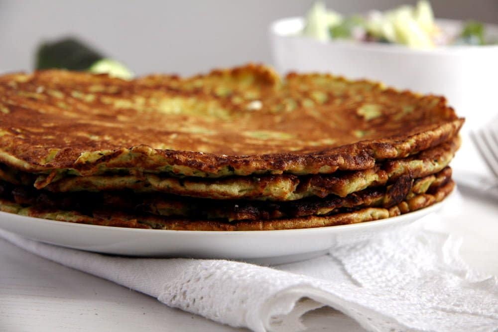 Zucchini Feta Pancakes