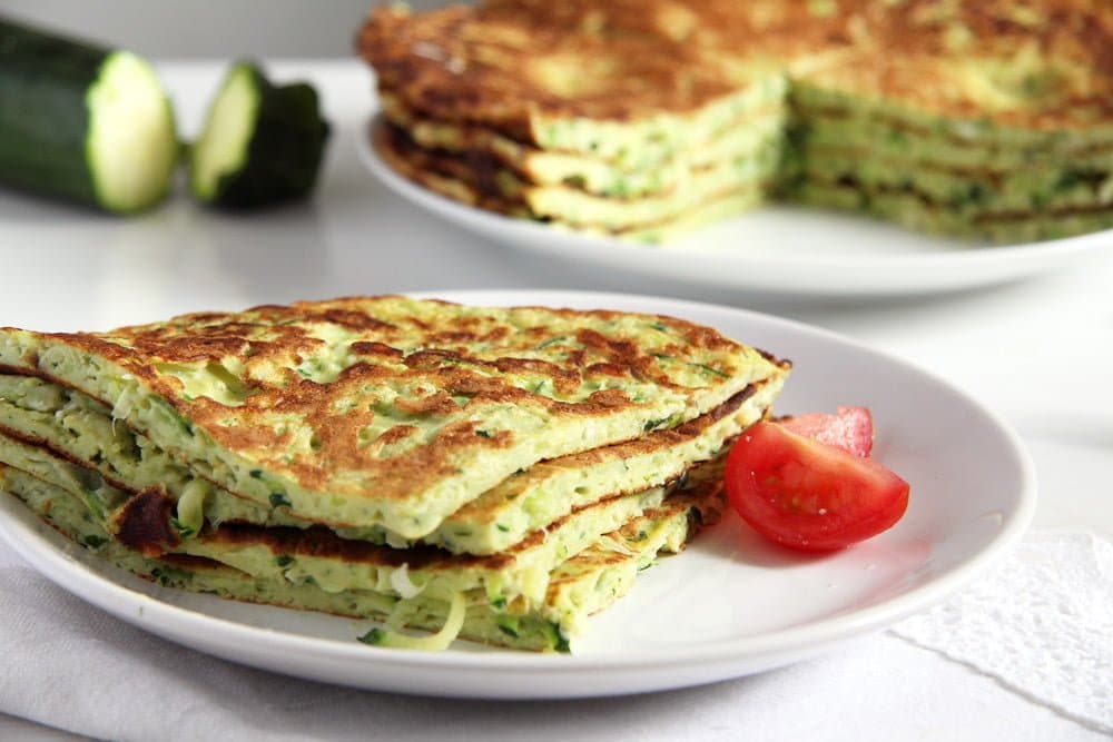 Zucchini Feta Pancakes