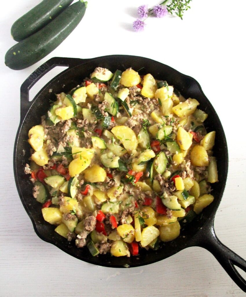 Zucchini Beef Skillet