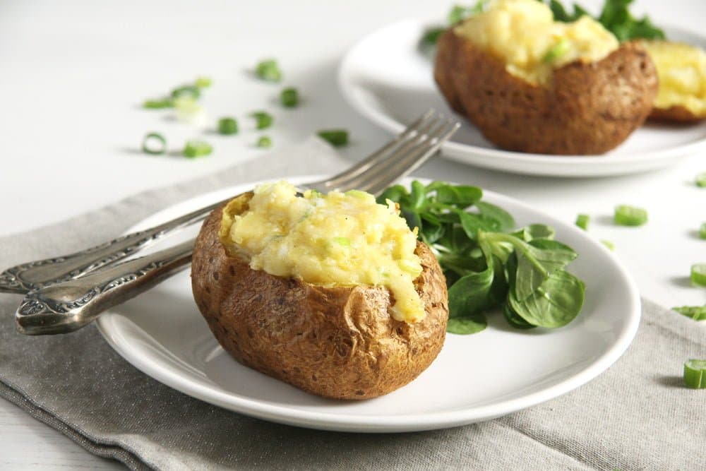 Easy Jacket Potatoes with Cheese