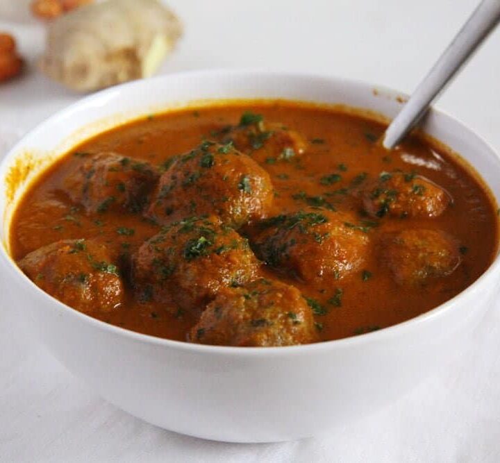 meatball curry ready to be served