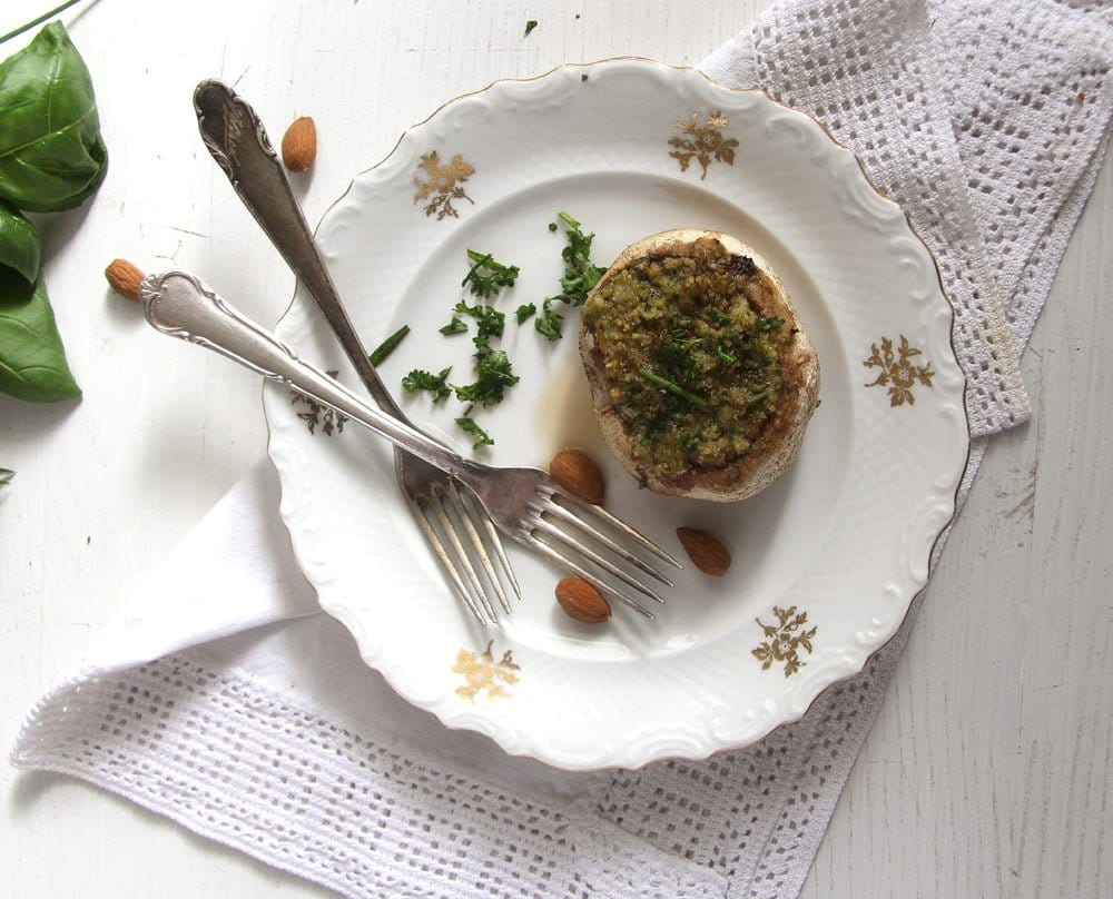 Mushrooms with Herb Butter Filling