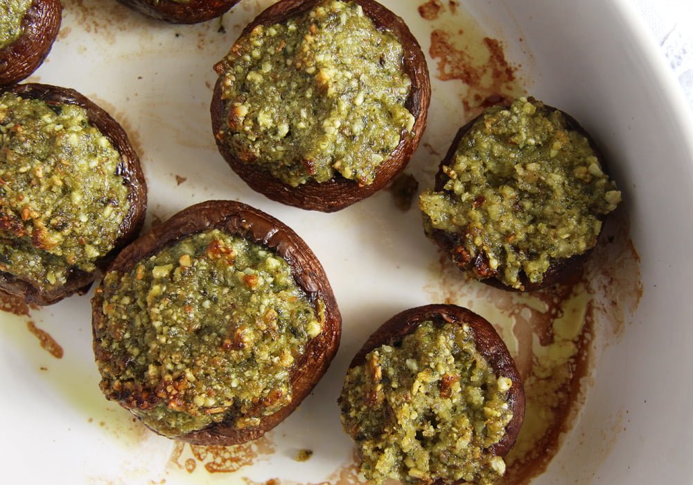 Mushrooms with Herb Butter Filling